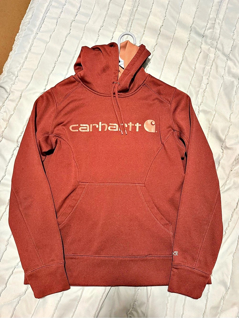 Carhartt Slightly Fitted Hoodie Wonens Medium Red & Brown
